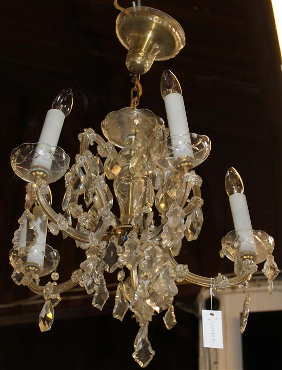 5 branch chandelier